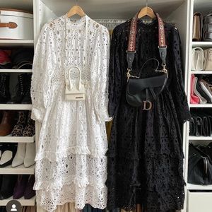 ASOS Lace Midi Black Dress